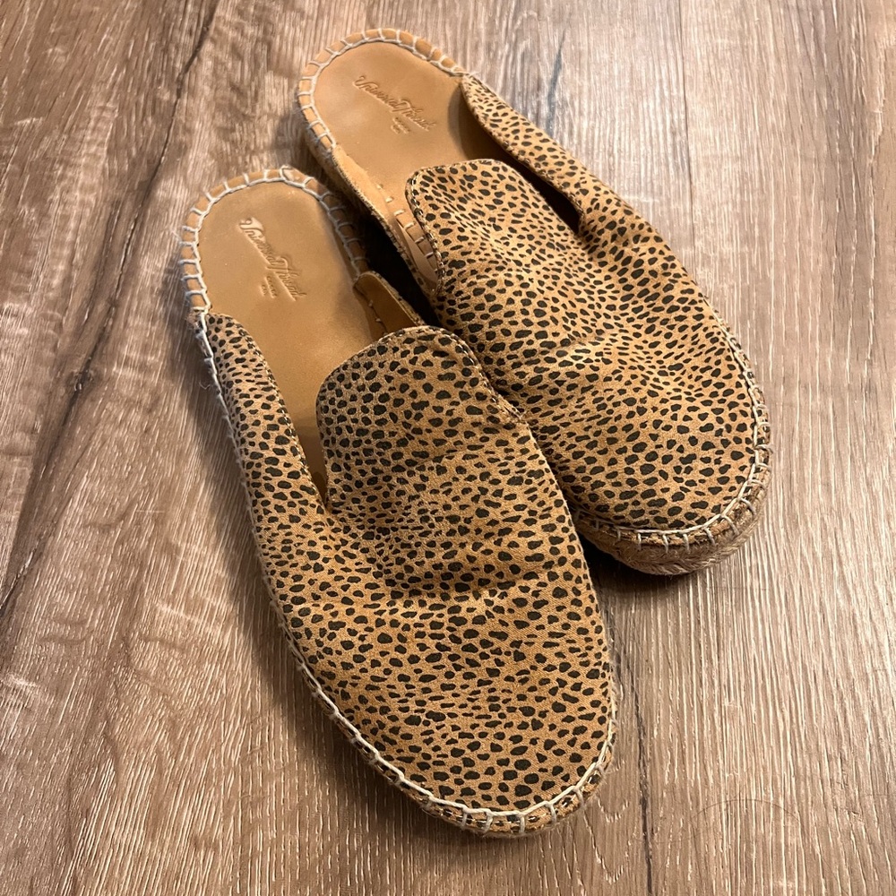 Leopard print espadrilles